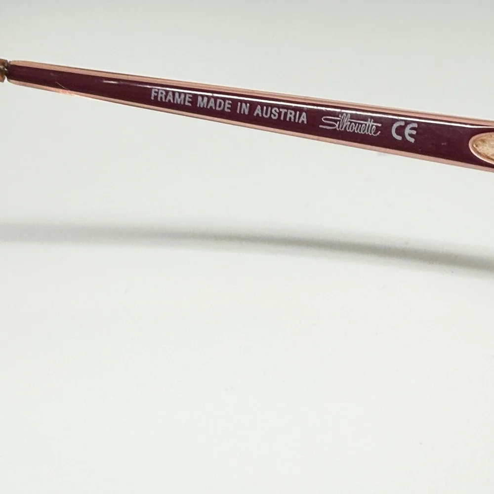 Silhouette 6614 40 6053 Eyeglasses Frames Burgundy Purple 53-16-135‎ 21767